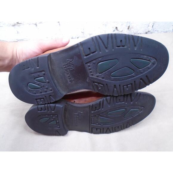 Allen Edmonds Shoes Mens 11 D Wilbert Brown Leather Derby Oxford Made in USA - Picture 10 of 11